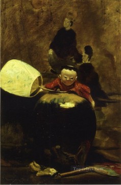 William Merritt Chase Painting - The Japanese Doll William Merritt Chase